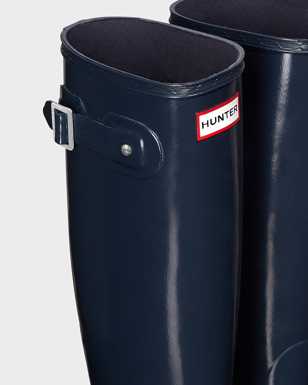 Women Hunter Original Gloss | Tall Rain Boots Navy | NZ-59721-GLEU